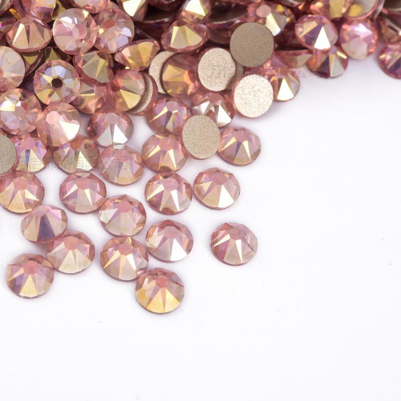 16 Cut Sides Eight Big And Eight Small Imitation Austrian Flat Bottom Drill Nail Drill Ab Color Diy Mobile Phone Case Glass Accessories Rhinestone