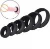 Men's Silicone Delay Ejaculation Ring - Scrotal Binding Lock for Adult Use