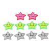 10PCS Bike Wheel Spoke Clips PVC Reflective Colorful Cute Star Bike Spoke Decorations Attachment