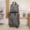 OEING Large Capacity Trolley Travel Storage Bag with Universal Wheels