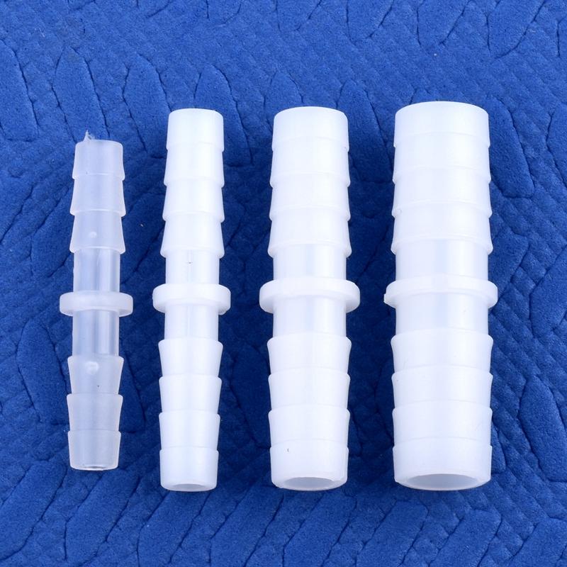 10Pcs/Lot 4~14mm Equal Dia Direct Connectors Food Grade Plastic Hose Joints Aquarium Tank Adapter Air Pump Hose Pagoda Joint Water Pipe Fittings