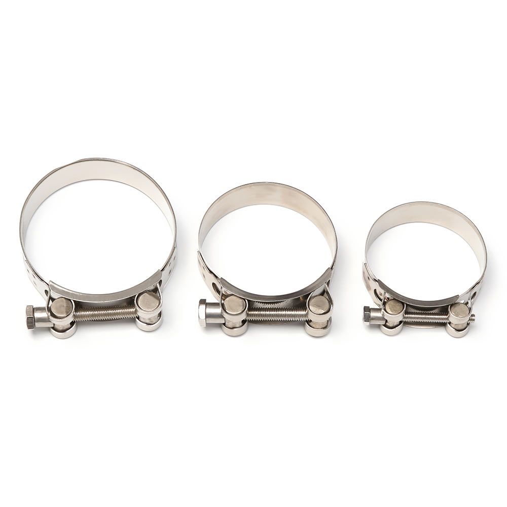 1pc Welding Powerful Exhaust Hardware Repair Tool Pipe Clip T Bolt Stainless Steel Hose Clamps