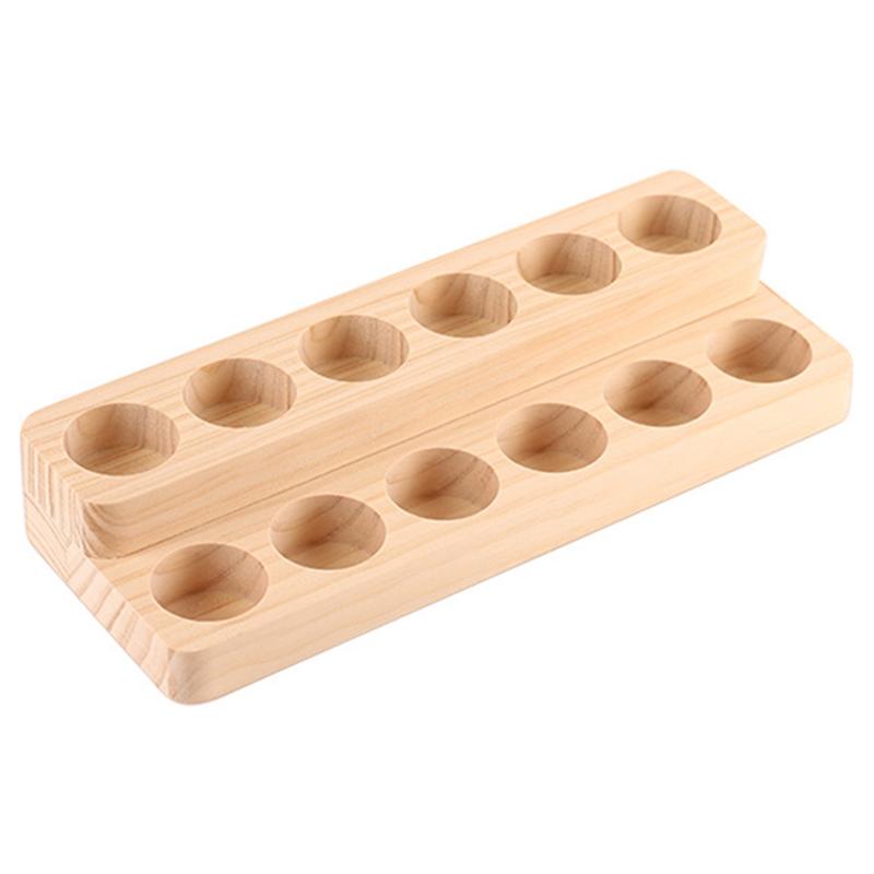 B97A-Essential Oil Storage Solid Wood Essential Oil Rack Essential Oil Bottle Storage Base