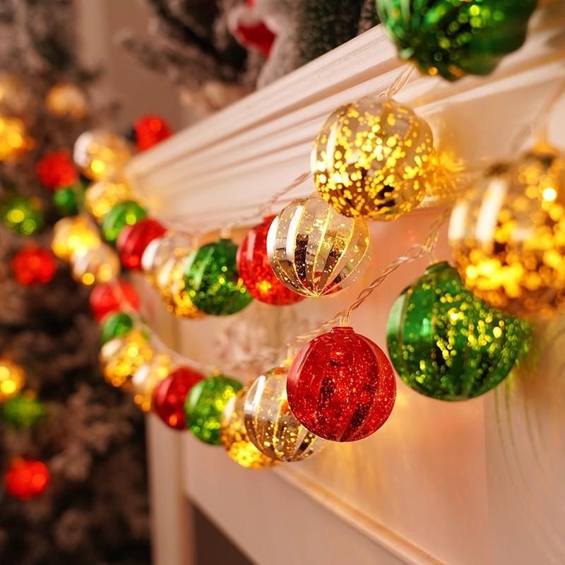 Colorful Led String Lights For Christmas Featuring Santa Snowman And Reindeer Designs