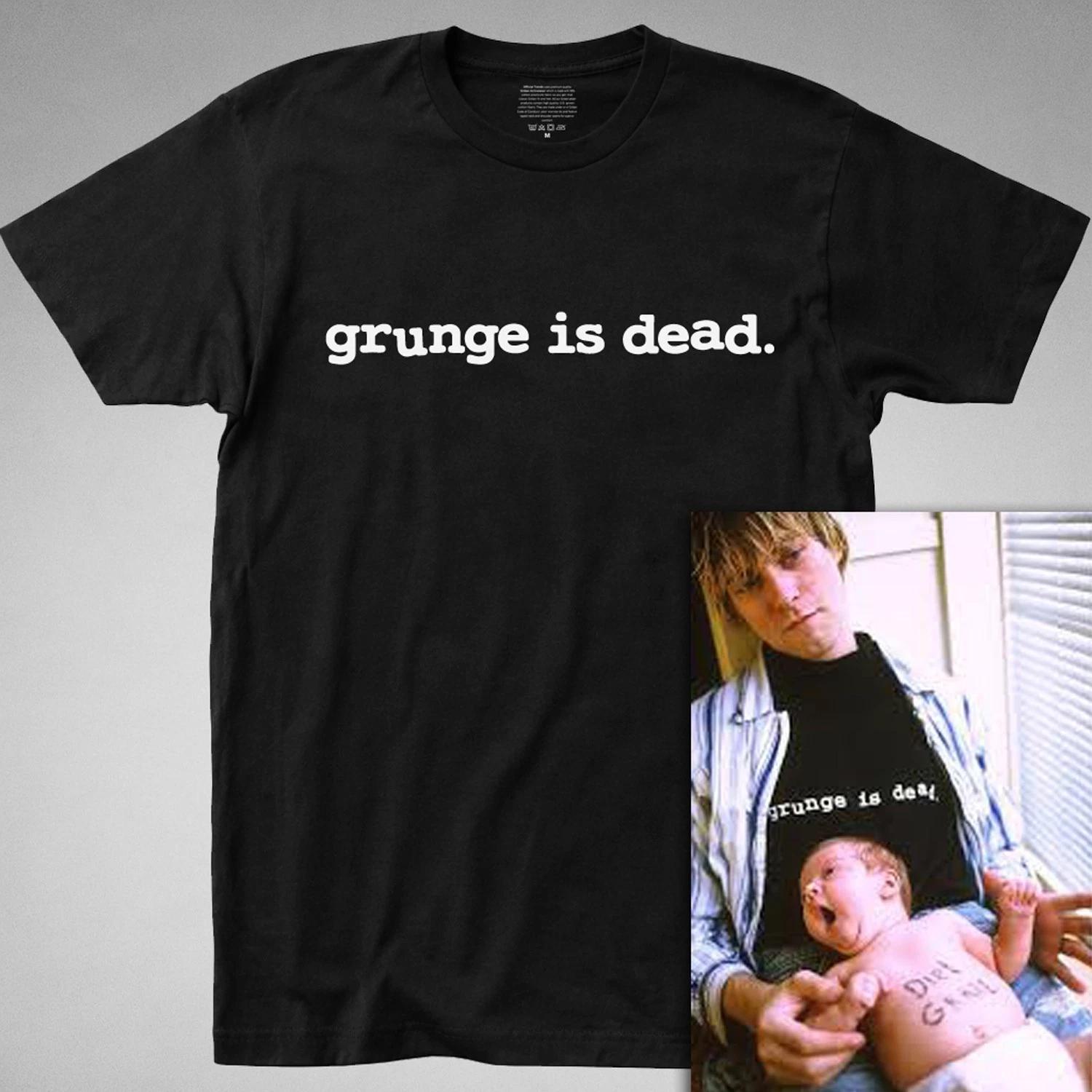 Grunge is Dead T Shirt - kurt cobain, 90s, rock, tee punk music ALL SIZES L