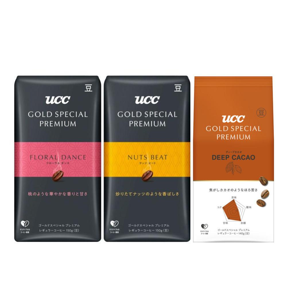 UCC Gold Special Premium Coffee Bean Floral Dance / Roasted Nuts Beat / Chocolate Mood (150g / 140g)