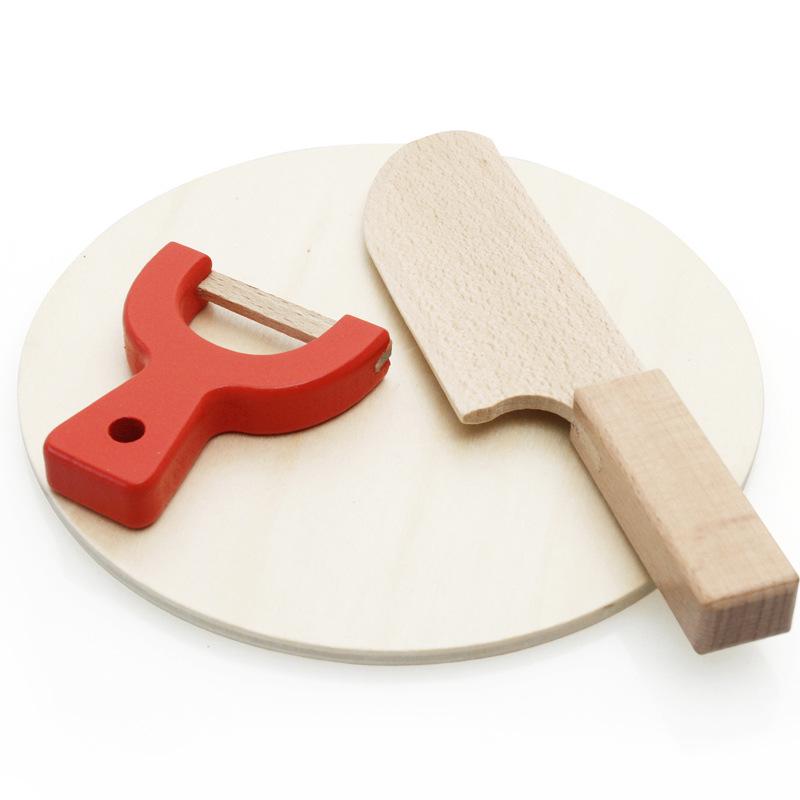 Wooden Kids' Educational Toys: Role-Playing Simulation with Fruits and Vegetables Cut Game