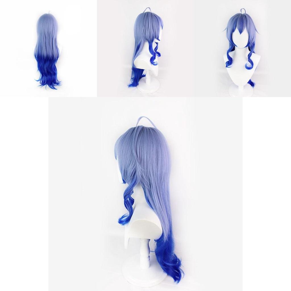 Genshin Impact Ganyu Aqua Blau Farbverlauf Lange Perücke Für Atemberaubende Cosplay-Events