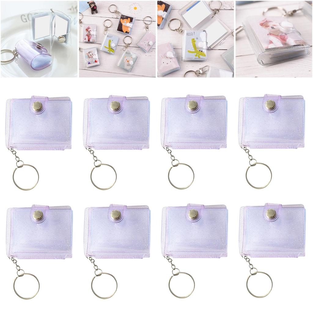 Mini Small Photo Album Keychain Picture Storage Cover for Anniversary Memory