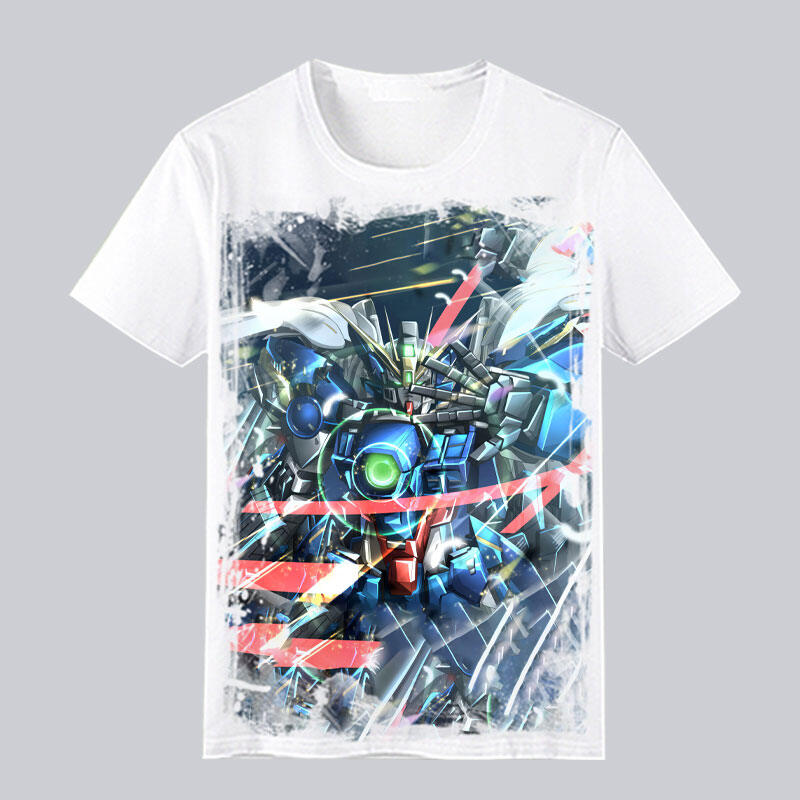 High Rise Mobile Fighter Short-Sleeved T-Shirt Men's Summer Style High Quality Versatile Design Print Trendy