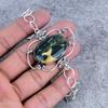 Ocean Jasper Gemstone Handmade 925 Sterling Silver Bracelet 7-8" M-2719