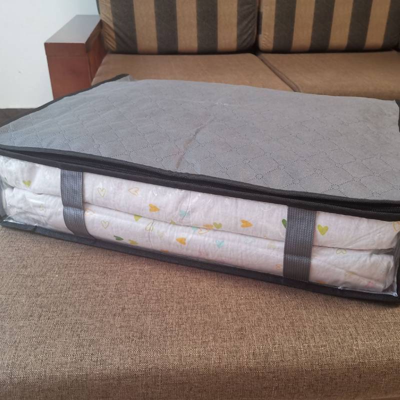 Bed Bottom Storage Bag With Transparent For Bedroom Closet Organization