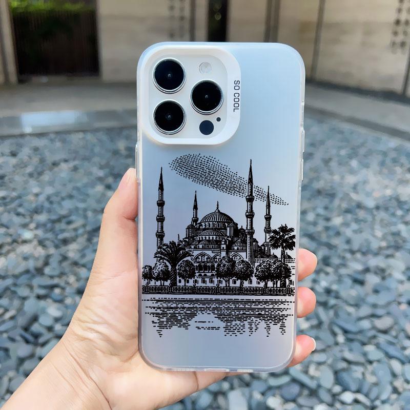 

Всемирно известный исторический landmark здание Чехол для телефона для iphone 15 14 Plus Pro MAX 11 12 13 Mini Pro Max Ударопрочные Лазерные Чехлы iphone 13 mini