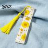 High Quality Bookmarks Dried Flower Resin with Tassels Double-Sided Magnetic Page Markers