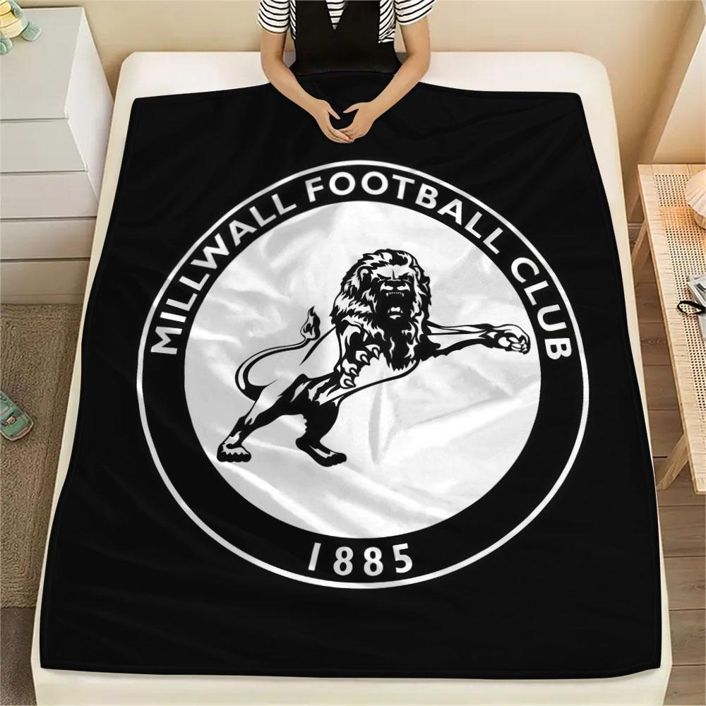 Millwall FC Printed Flannel Blanket, soft throw for bedroom sofa, washable, Christmas present, great gift.
