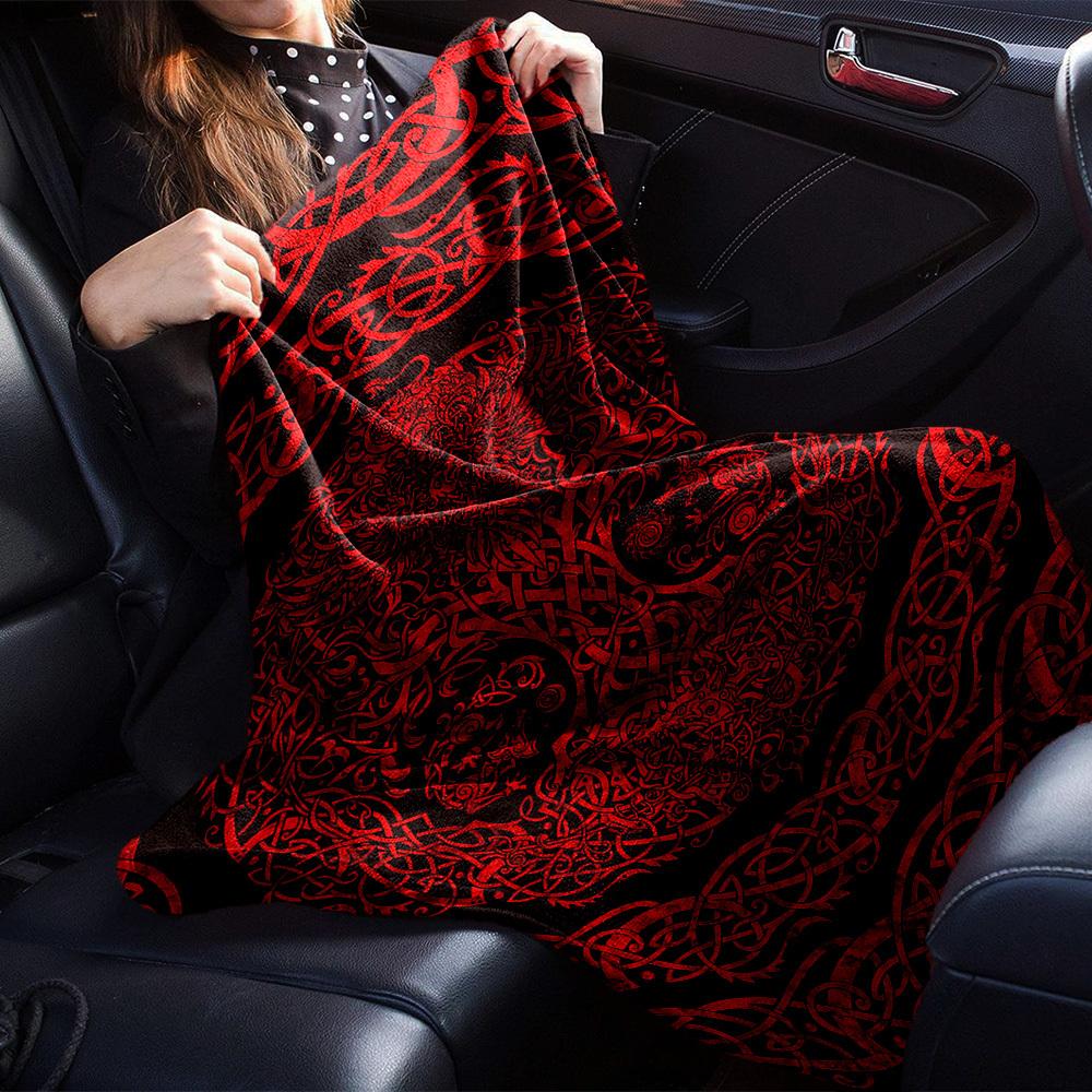 1pc Celtic knotwork Throw Blanket Soft Flannel, Cozy All Season Polyester Perfect for Home, Office