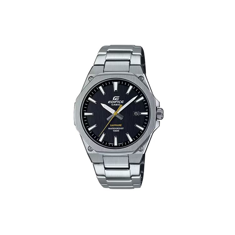 

Casio Edifice 100 M Waterproof Fashion Quartz Movement Stainless Steel Strap Unisex Watches Black EFR-S108D-1AV Black Dial,Random Watch Box