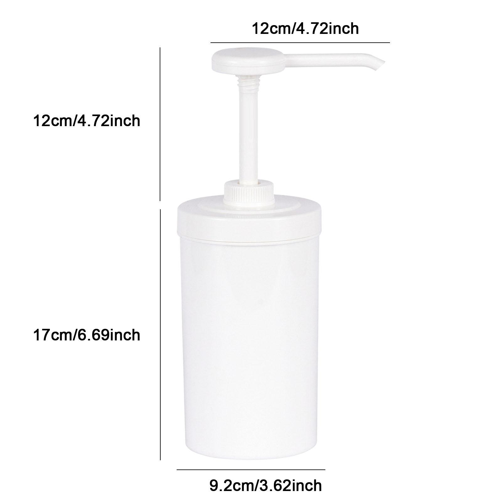 

Condiment Pump Bottle 2.3L Manual Salad Stainless Steel Detachable Ketchup Sauce Dispenser Pump for Bar Home Restaurant Kitchen