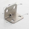 Robust Furniture Angle Bracket for Cabinets 1020pcs Nickel Iron L Hardware