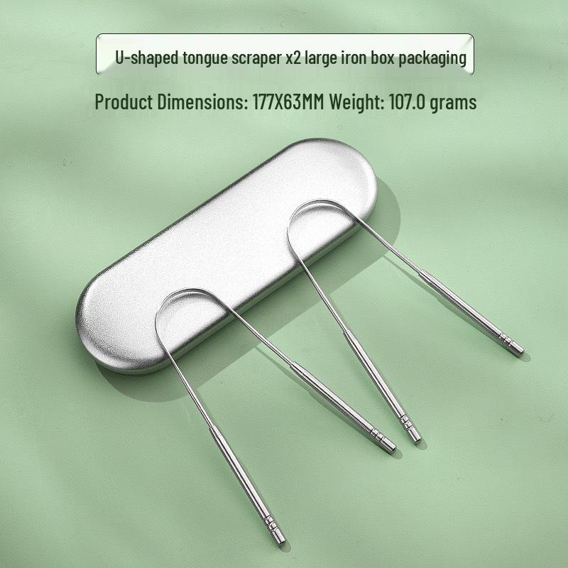 Stainless Steel Tongue Scraper & Coating Cleaner for Fresh Breath