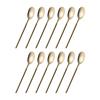 Nagao Seema Coffee Gold Set of Made in Japan Spoons, Plated, 12,