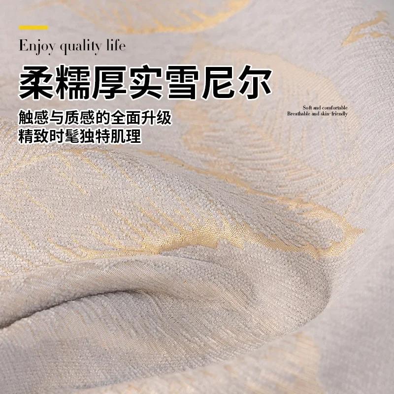 Luxury French-style Cream Sofa Cushion Anti-slip Seat Pad For All Seasons  New Model High-end Feel Set Cover And Napkin
