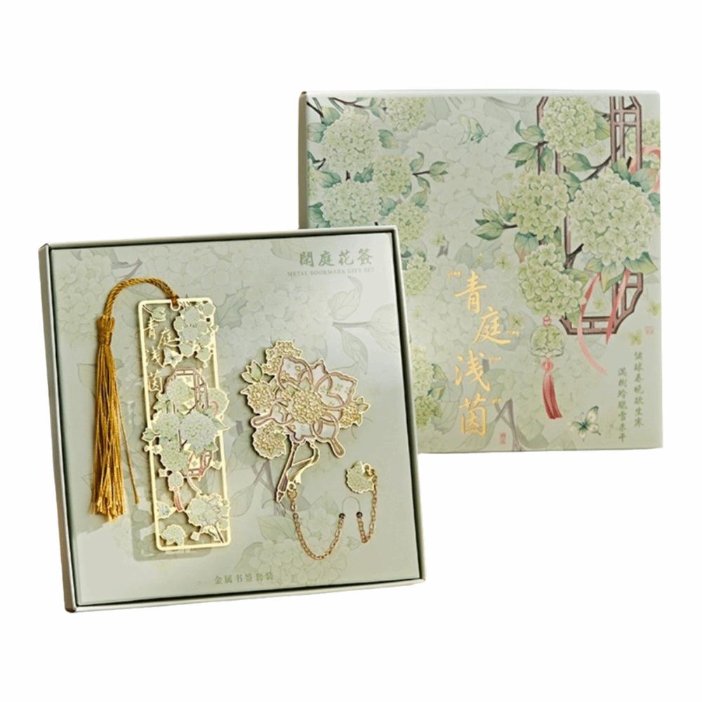 Bronzing Hollow Bookmark With Tassel Floral Bookmark Exquisite Design Metal Bookmark Book Club