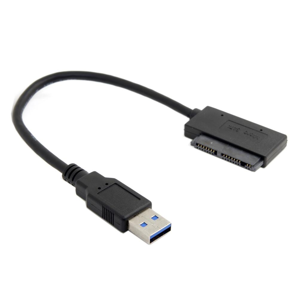 USB 3.0 To Micro SATA 7+9 16 Pin 1.8'' 90 Degree Angled Hard Disk Driver SSD Adapter Cable