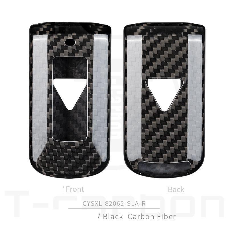 Real Carbon Fiber Car Remote Key Case Key Cover For Mitsubishi Outlander Lancer 10 Pajero Sport EX ASX Colt Grandis L200