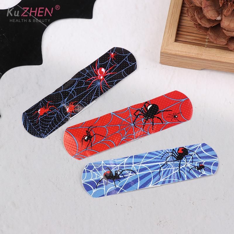 30pcs Cartoon Cute Spider Band Aid Wound Dressing Patch Plaster Skin Tape First Aid Disposable Breathable Adhesive Bandages