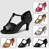 Sapatos de dança latina com salto alto de 7cm para mulheres tango salsa sapatos de dança de salão