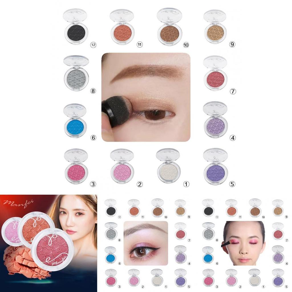 Pudaier 10 Color Liquid Highlighter Eyeshadow Dual Use Luminous Blush Glow