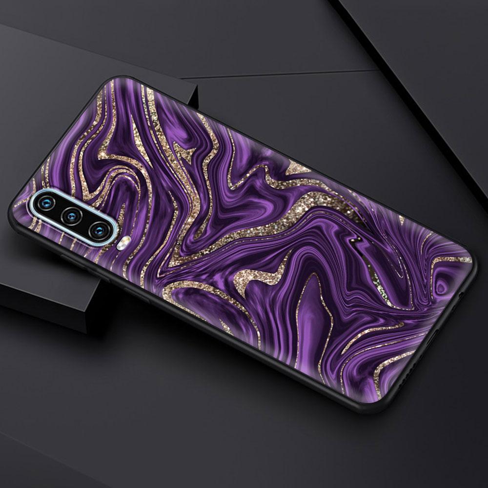 Marble Pattern Gold Glitter Case For Huawei P50 P40 P30 Lite E P20 Pro Y9 Y7 Y6 2019 P Smart 2021 Z Y6p Y7a Y9s Phone Cover Soft