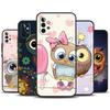 Cute Cartoon Owl Case For Samsung Galaxy A13 A33 A53 A32 A52 A22 A12 A15 A25 A71 A51 A14 A24 A34 A54 Cover