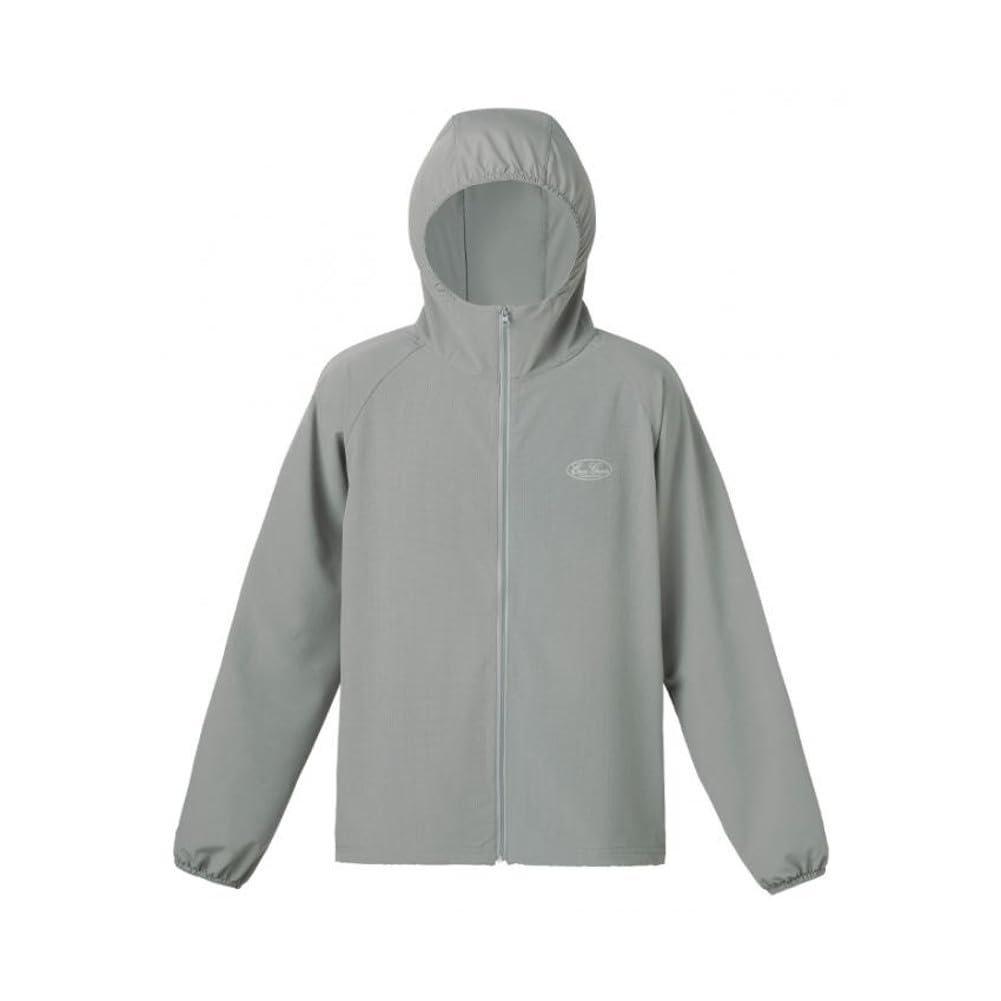 Evergreen E.G. Airy Hoodie Shirt - LL Size, Light Gray, Breathable Sun Protection Wear