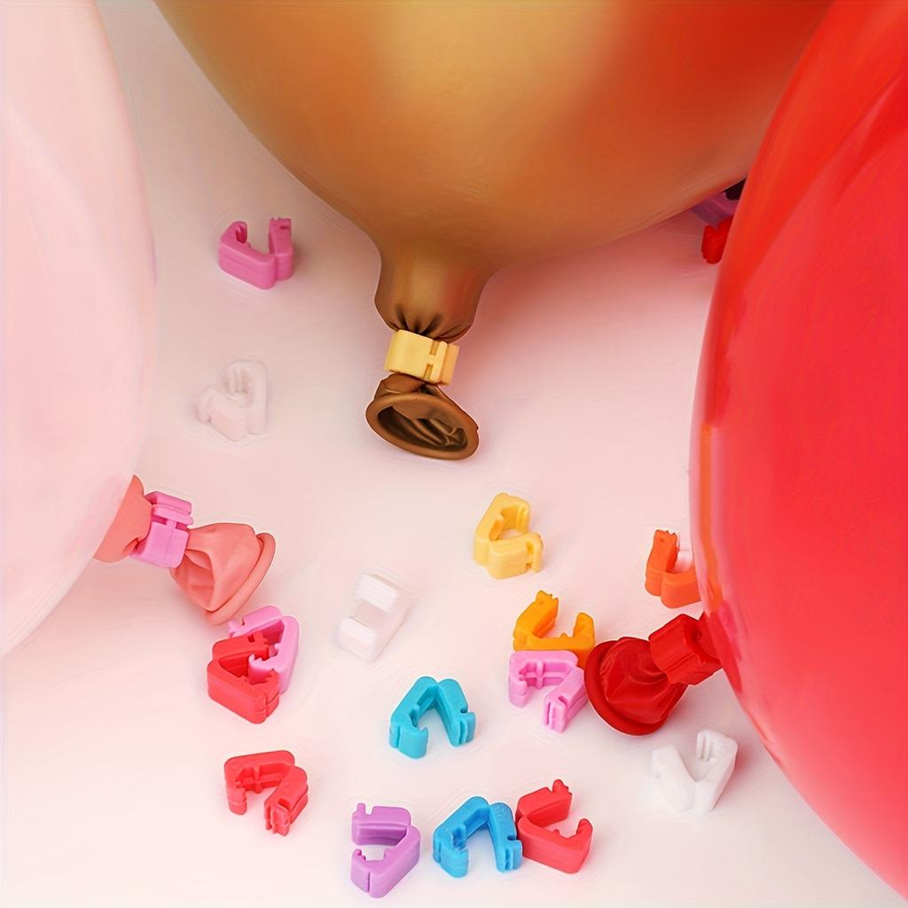 Colorful Plastic Balloon Sealing Clips Reusable Quick Knot Tying Tool for Balloon Garland Arch Wedding Durable Balloon Clamps
