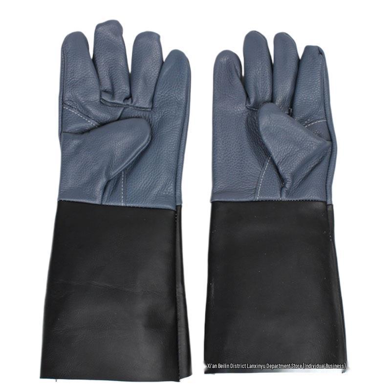 DX7L Odolné svařovací rukavice z plné kůže, odolné proti teplu a propíchnutí