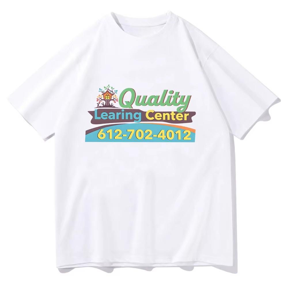 Quality Learing Center T Shirts Humor Graphic Classic TShirt Men Women Cotton Top Round Neck Short Sleeve Comfortable top