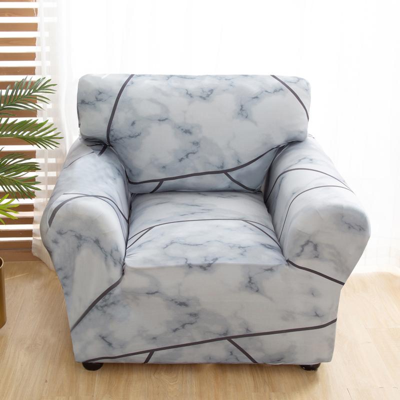 Armchair Cover Elastic Sofa Cover Cotton Stretch Sofa Covers for Living Room Copridivano Slipcover for Single Sofa Couch Cover