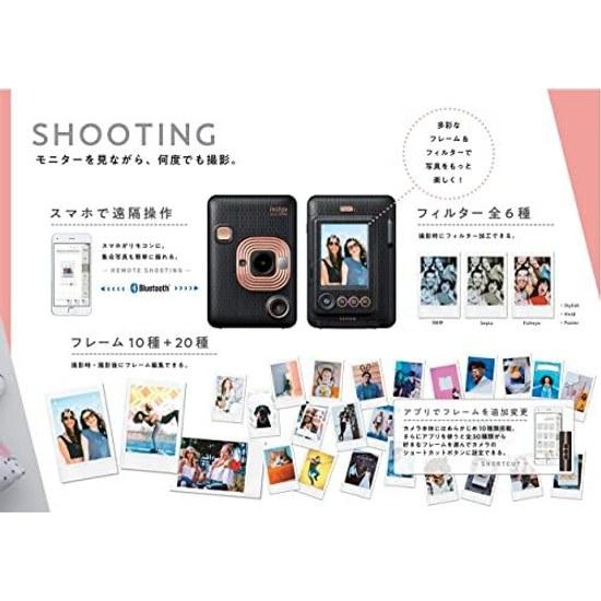 Fujifilm Instax Mini LiPlay Instant Camera Smartphone Printer Elegant Black INS HM1