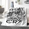 Ronaldo's Golden Legacy Blanket Warmthful Decor Great for Chair Sofa Office Four Seasons Universal Digital Print Best Holiday Gift for Friends Family