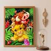 DIY Diamond Painting 5d The Lion King Full Drill Craft Cross Stitch Diamond Living Room Bedroom Wall Decoration Painting