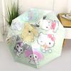 Sanrio Automatic Open/Close Umbrella-Cute Umbrella with Cute Design, Portable 3-Fold Compact Umbrella for Men & Women, Halloween Christmas G