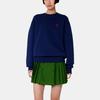 Amiparis Ss23 Solid Color Logo Embroidered Pullover Long Sleeve Sweatshirt Unisex sweatshirt Sailor-Blue USW001730-491