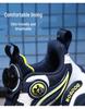 Bobodou Girls' Rotating Button Sports Shoes - 2025 Spring/Autumn Waterproof Leather Basketball Shoes for Kids