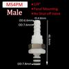 1Pcs Disconnect Fitting Coupling Hose Joint Tube Connector Male Female Hose Barb Valved Quick Shut-Off 3/16 1/4 Quick Coupler
