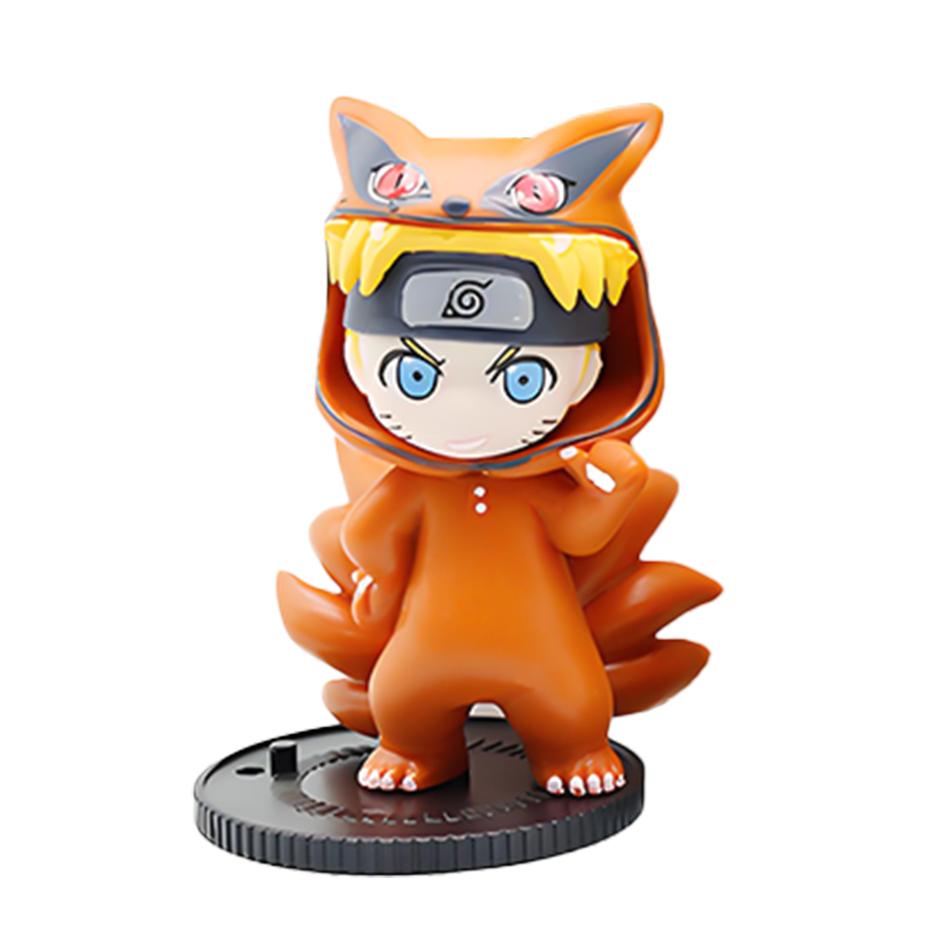1-9 Peças Naruto Caixa Surpresa Figuras Modelo Ornamento Anime Uchiha Sasuke Sakura Cosplay Figura de Ação Modelo Brinquedos Decorações Presentes