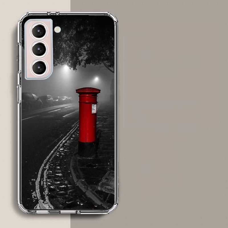 london Bus England Telephone Phone Case For Samsung A17 A56 A36 A26 A16 A55 A35 A25 A15 A05S Galaxy A71 A51 A41 A31 A21S A70 A50