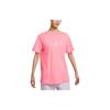 New Nike Women'ss Letter Print Retro Drop Shoulder T-Shirt Pink FB8204-611