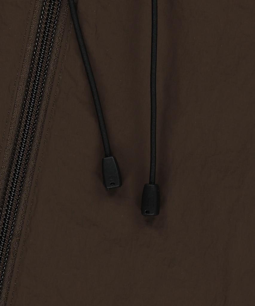 Brownbreath Tag Hoodie Windbreaker - Dark Brown